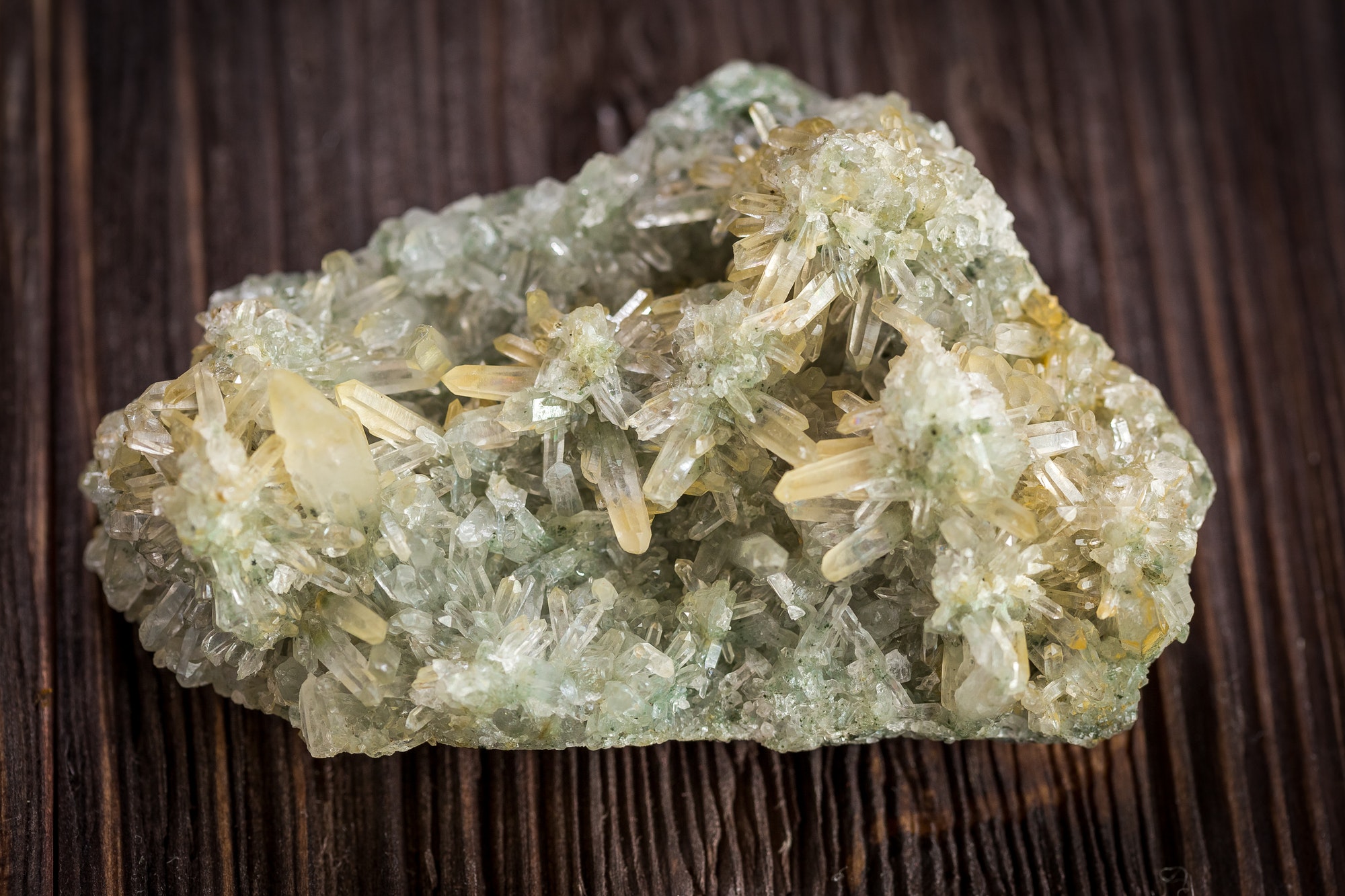 Crystals of quartz
